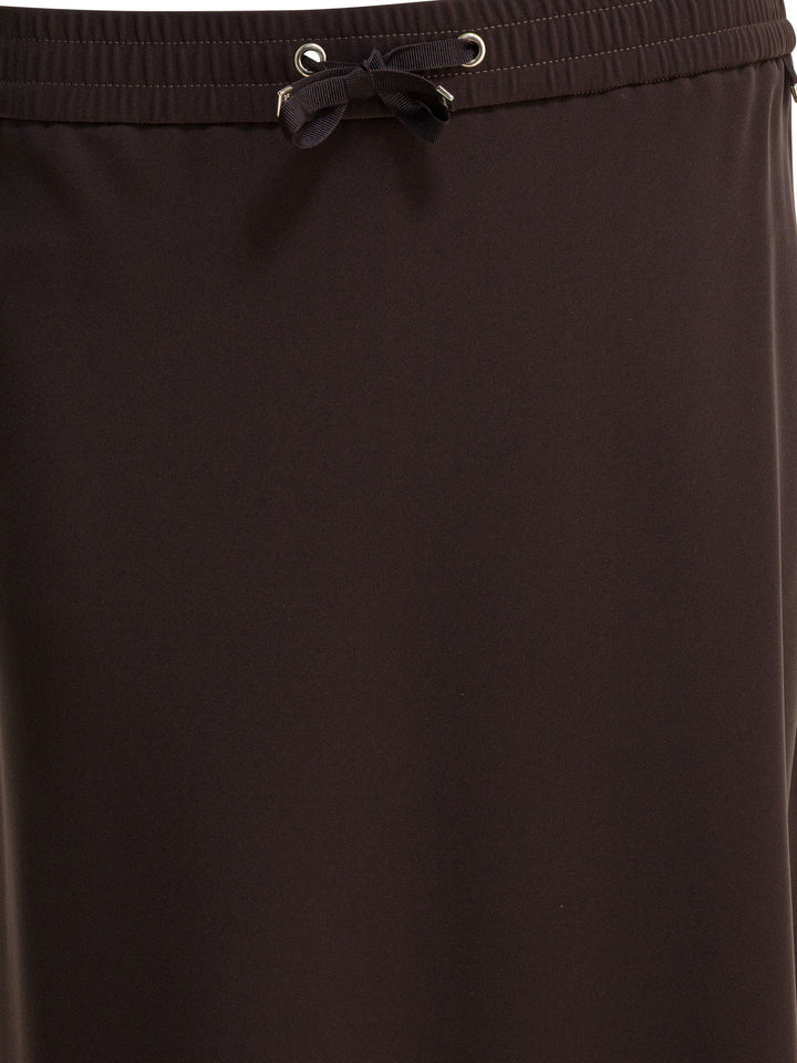 Herno Matte Satin Midi Skirt Skirts - Brown | 09c53525633e209165b89131ebb41736bbef16b9