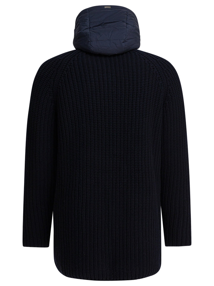 Herno Merino Wool Coat Jackets and Coats - Blue | 977742faed96a2f7d4e1450b77b09499df9a3524