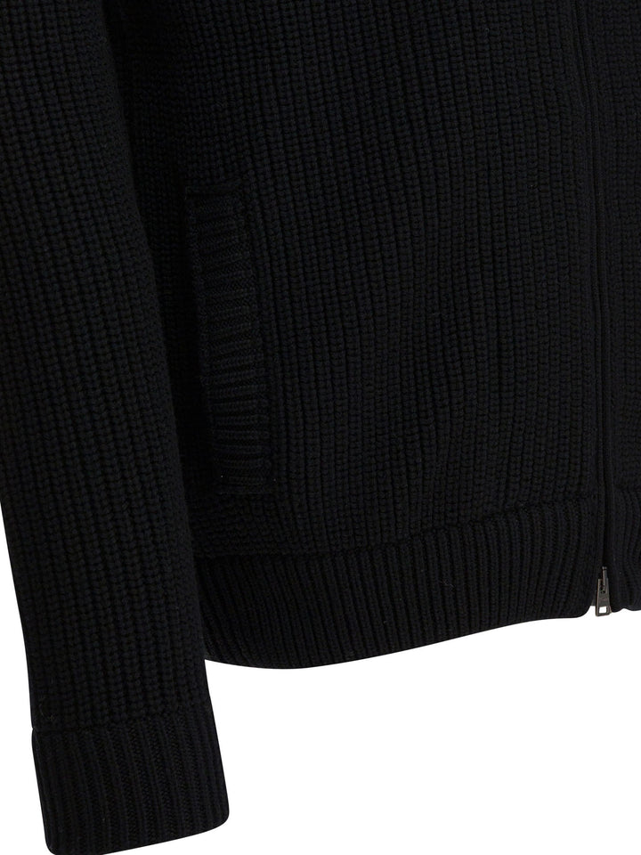 Herno Virgin Wool Short Down Jacket Jackets and Coats - Black | 6192d29c3fcdfd8a732eea6fde6f8515731d1313