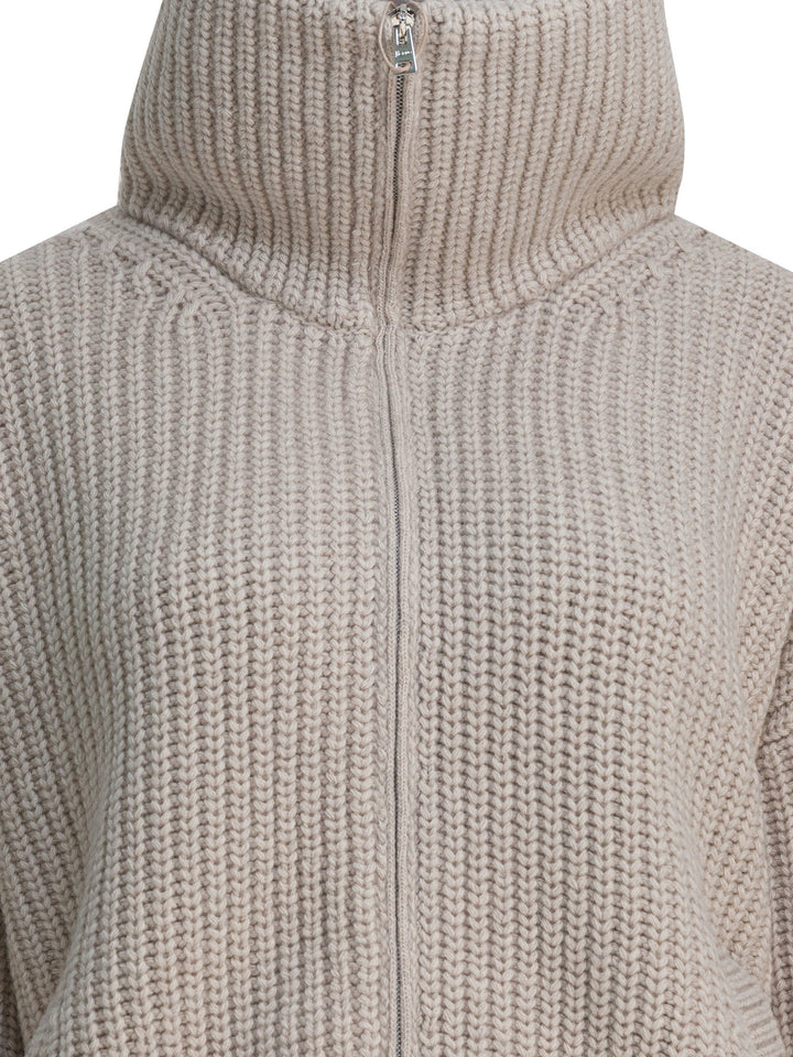 Herno Virgin Wool Cardigan Knitwear - Beige | 66ebe6ad1713b4abdea50602ad2a99d29c744f6b