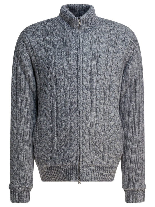 Cashmere Cardigan Knitwear Grey
