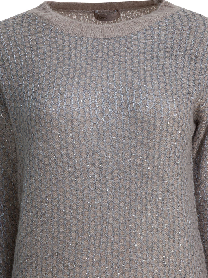 Herno Wool Blend Sweater Knitwear - Beige | a946e2e5dcb397d469800abb1bd0e1fb82d7a2a7