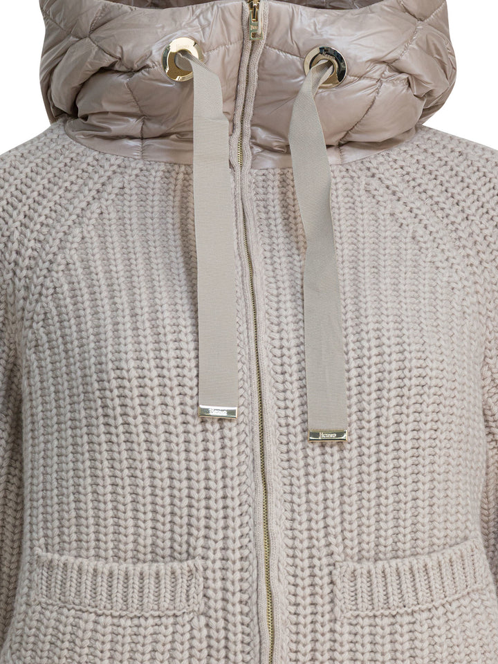 Herno Ultralight Wool And Nylon Down Jacket Jackets and Coats - Beige | 303413891c136f78599884fd60d5f2ec19b5dc86