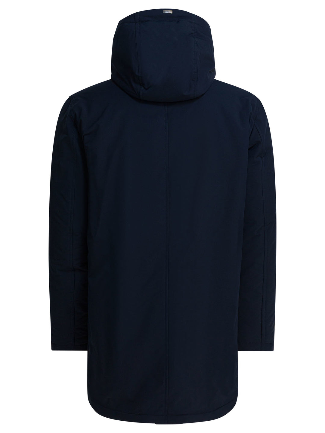 Herno Long Coat With Hood Jackets and Coats - Blue | acba59d0ba71ef03d441083e652ec593141c6982