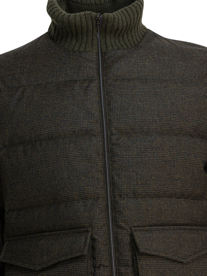 Herno Wool And Cashmere Bomber Jacket Jackets and Coats - Green | 5f154a72eb24547aeb85367b6a6403e6ccf21c78