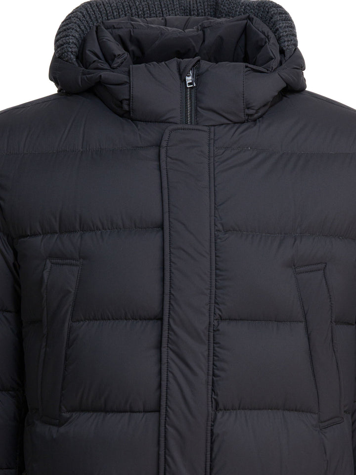 Herno Long Down Jacket With Hood Jackets and Coats - Grey | dce8664cf1875aa37c95de60c8bd98b998985aa8