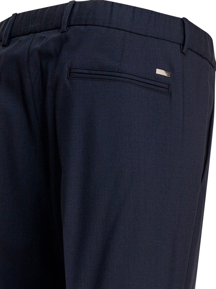 Herno Wool Pants Trousers - Blue | 86d5f851f70e08987396f884ca46747b742ac810