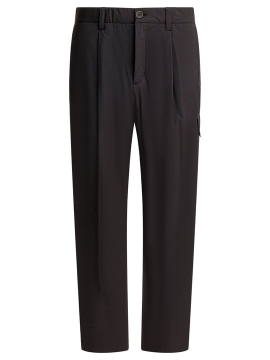 Nylon Cargo Pants Trousers Black