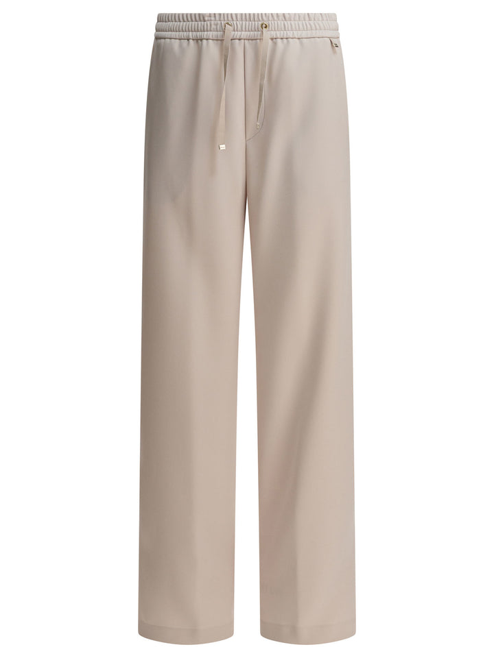 Herno Pants With Elasticized Waist Trousers - Beige | 6b84aeda0dd335553f6fdcab09ea6631fba6a633