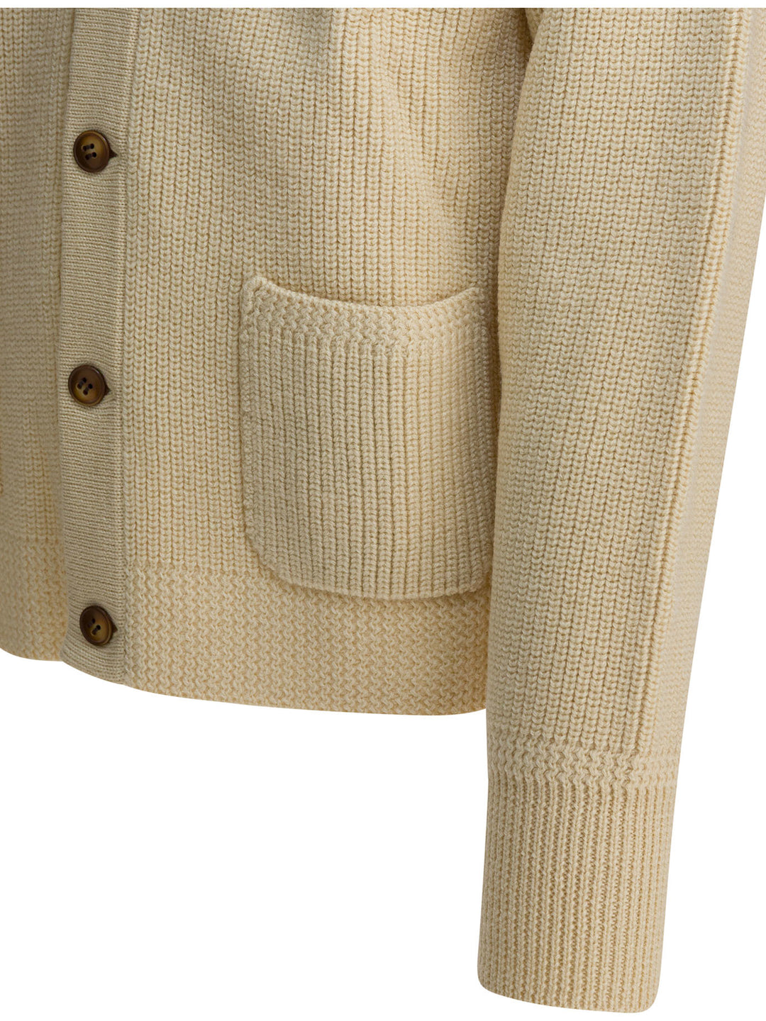 Human Made Wool Cardigan Knitwear - Beige | 9ead0d2c0701d13ddc05a6f4ad9672a59a9eb92f