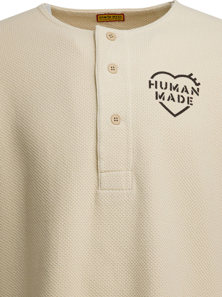 Human Made Henley T-shirts - White | a8a7e4c509702bd1ac7f7336f80ceb96d4a55f22