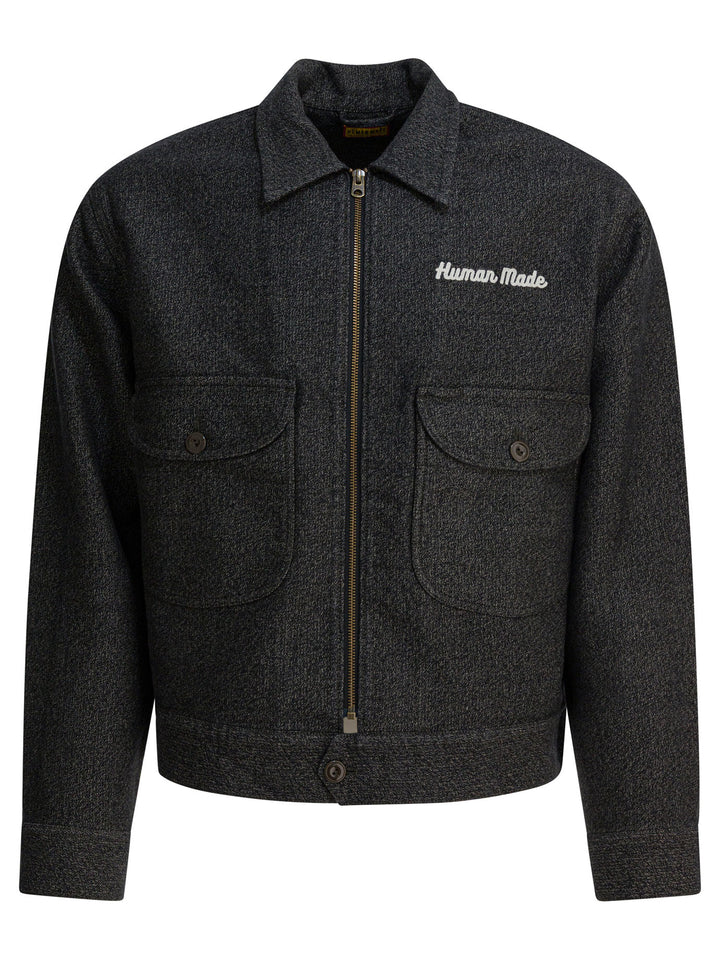 Human Made Zippered Overshirt Jacket Jackets and Coats - Grey | 11ba21fc6a2174ae771ccd95a6d4578b3f0e8951