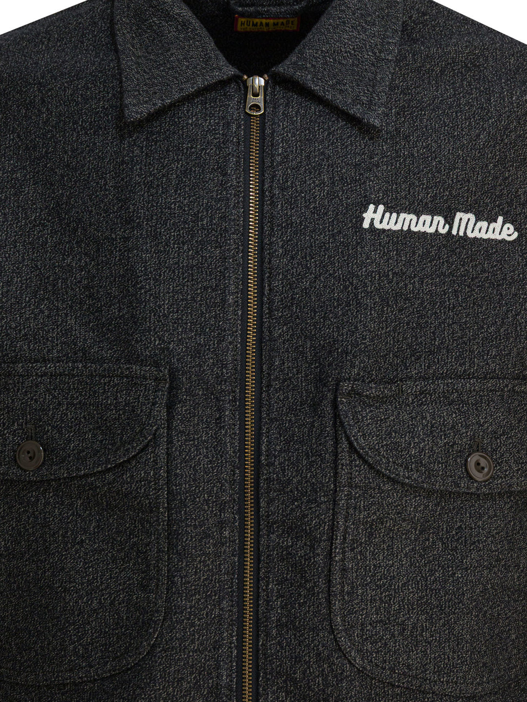 Human Made Zippered Overshirt Jacket Jackets and Coats - Grey | 3da8e5e476a286286a04ff022f704f04a64895df