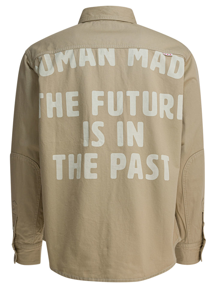 Human Made Overshirt Jacket With Print Jackets and Coats - Beige | 2fb91eefa9020dd30a54d969f3d5f89fbd41af0c