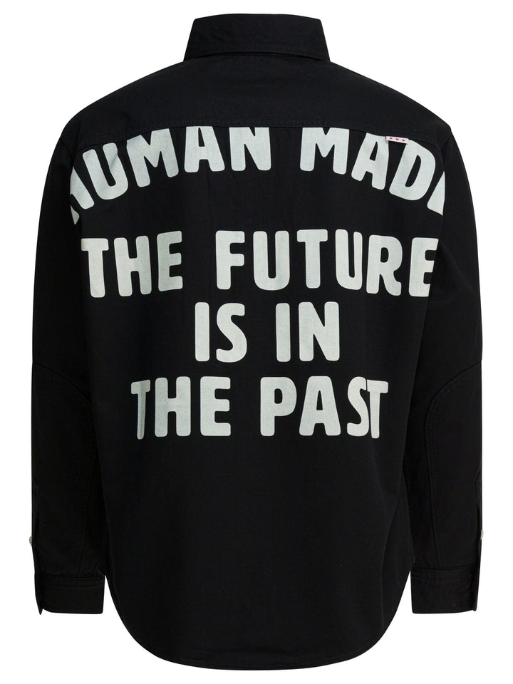 Human Made Overshirt Jacket With Print Jackets and Coats - Black | db47886c2873c51d85186eef0366028998d09fb5