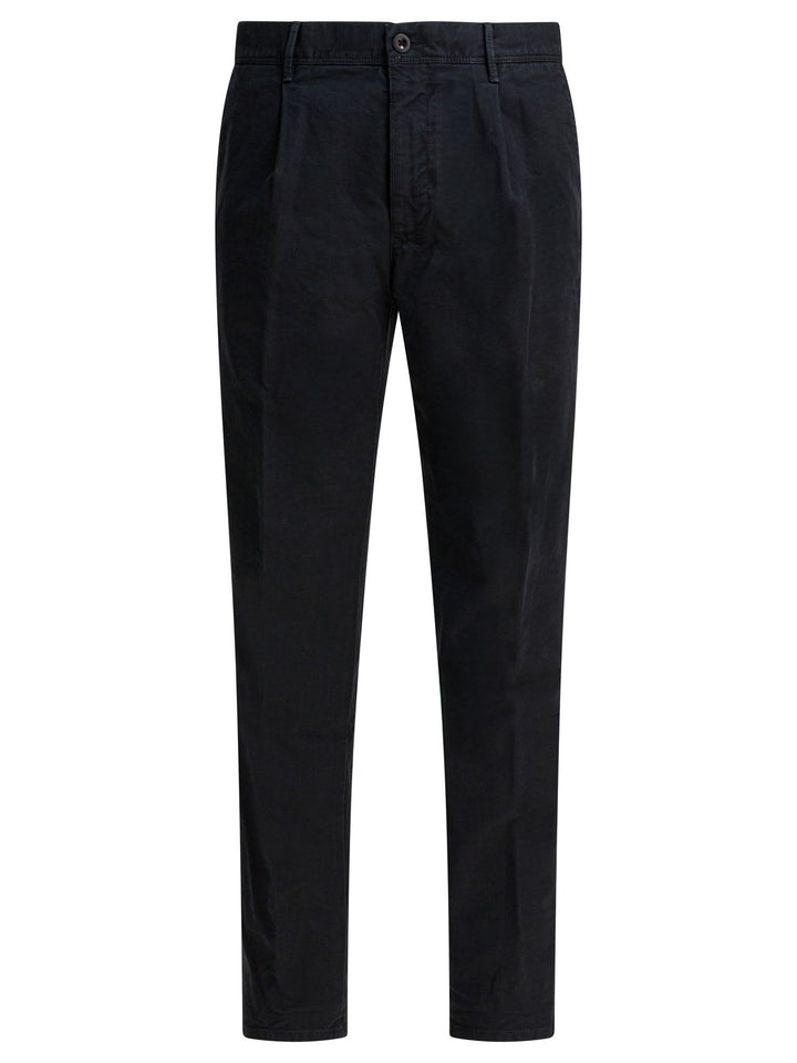 Incotex Slacks Tapered Fit Trousers - Black | 0f6258cb271b2cc415c091603dfd27ab98514fe5