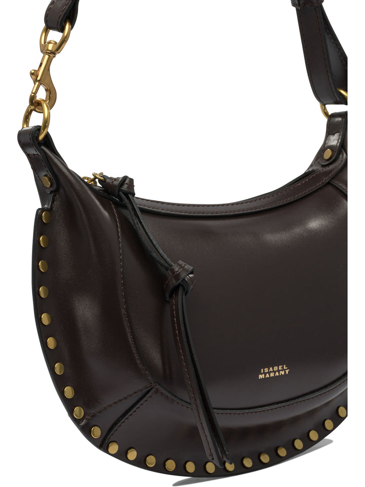 Isabel Marant Oskan Moon Shoulder Bags - Brown | 693acfed7fcc0b03f0a659a27ff2dab3bc1358e0