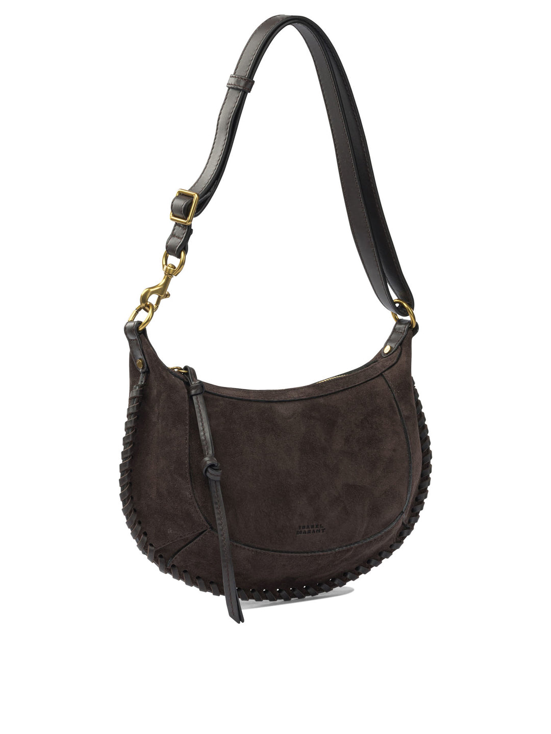 Isabel Marant Oskan Moon Shoulder Bags - Brown | 31ded697a34d6868efa97539ca59b52a07cf2c2c