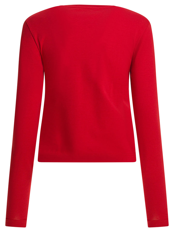 Jacquemus Gros Grain T-shirts - Red | 6ecfca518d389bb1a0650aafe8006c89847c2b99