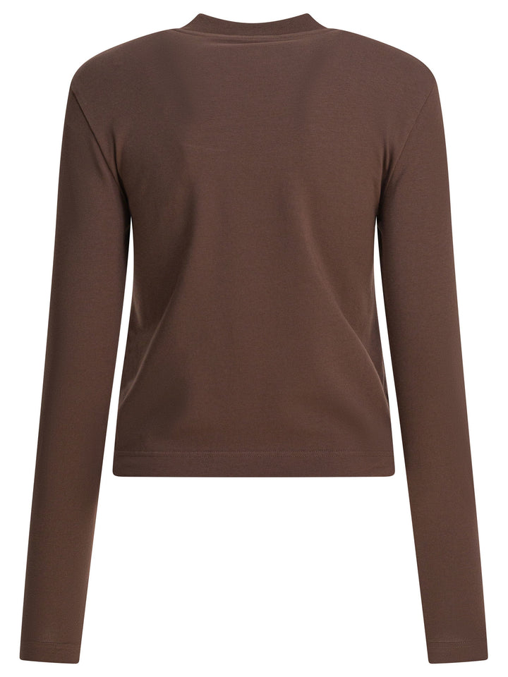 Jacquemus Gros Grain T-shirts - Brown | e615d669e46e52721fd5a4a76bcc3f34025c93e5