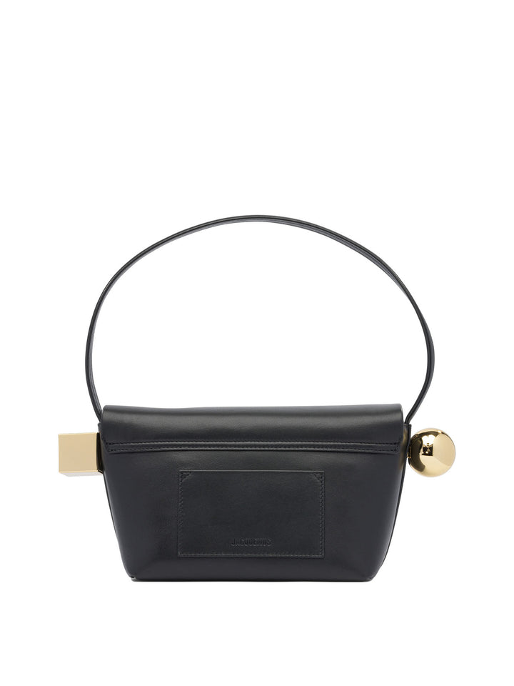 Jacquemus Rond Carré Shoulder Bags - Black | db022744c3eb789692b34cdd935bfbd8c091e4f1