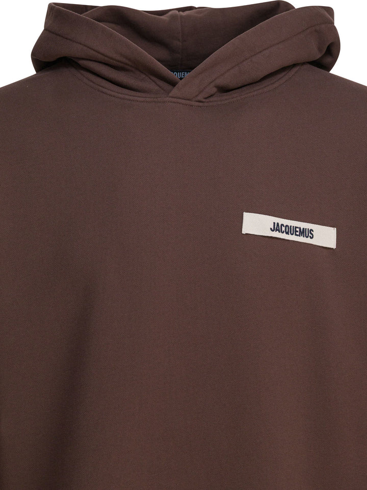 Jacquemus Gros Grain Sweatshirts - Brown | c65f72770182513bb750c811785af50e86a663a3