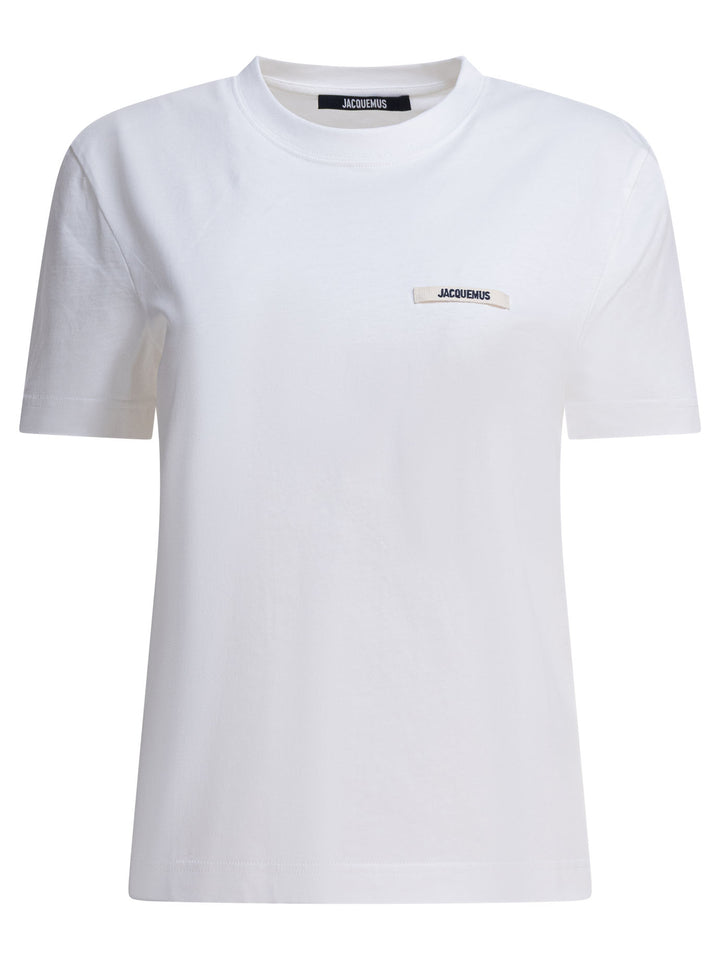 Jacquemus Gros Grain T-shirts - White | 17cc8eb76ea7625e23119be4c3c35f743d79de79