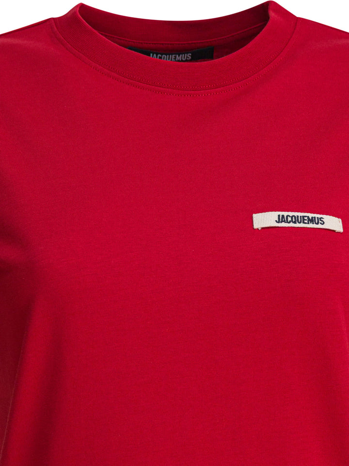 Jacquemus Gros Grain T-shirts - Red | b43b064cb6f1996fc606672b913cb27c5cb30dc0