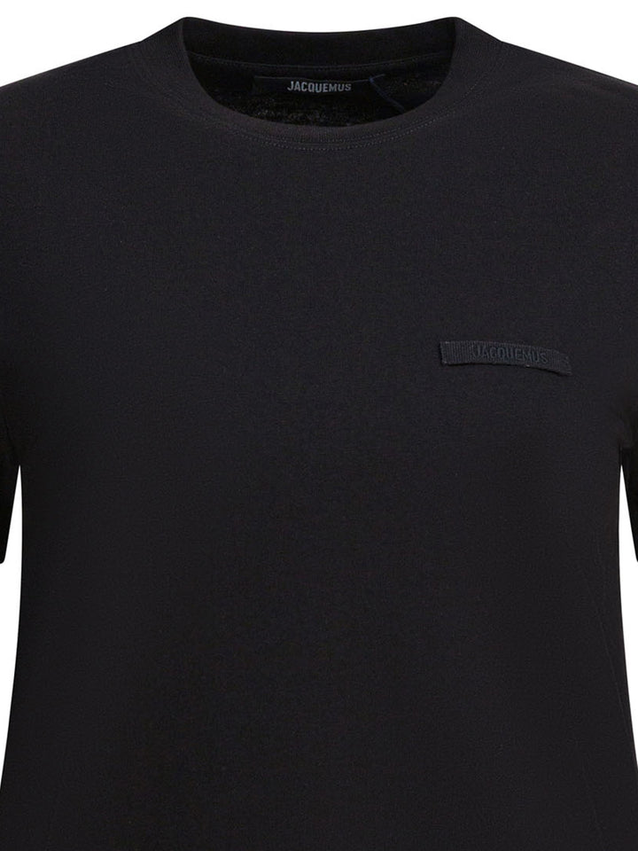 Jacquemus Gros Grain T-shirts - Black | 74a553177af0703d5a9e76cf3ffd0f0d13b0a9f6