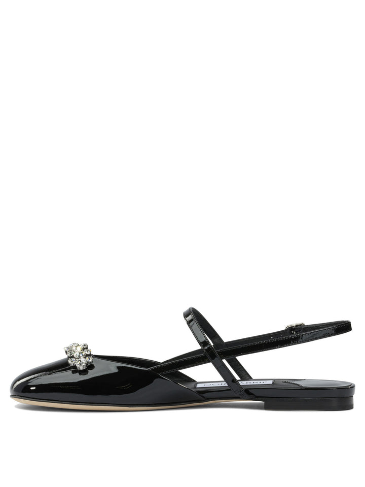 Jimmy Choo Belinda Ballerinas - Black | 3679e41271c79af95c9ba98cd4708b020473cbf5