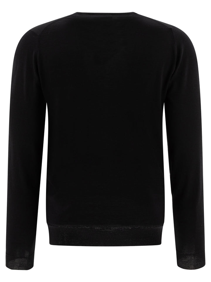 John Smedley Lundy Knitwear - Black | ca0e885ec2fe62c5ccc35bb0ee13a659cad6a93e