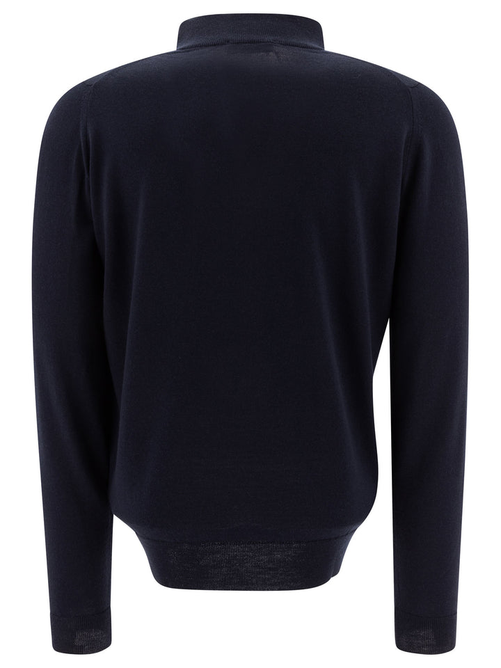 John Smedley Tapton Knitwear - Blue | 4fe6c6c5b9d04f9ad4027be5603396653af2e763