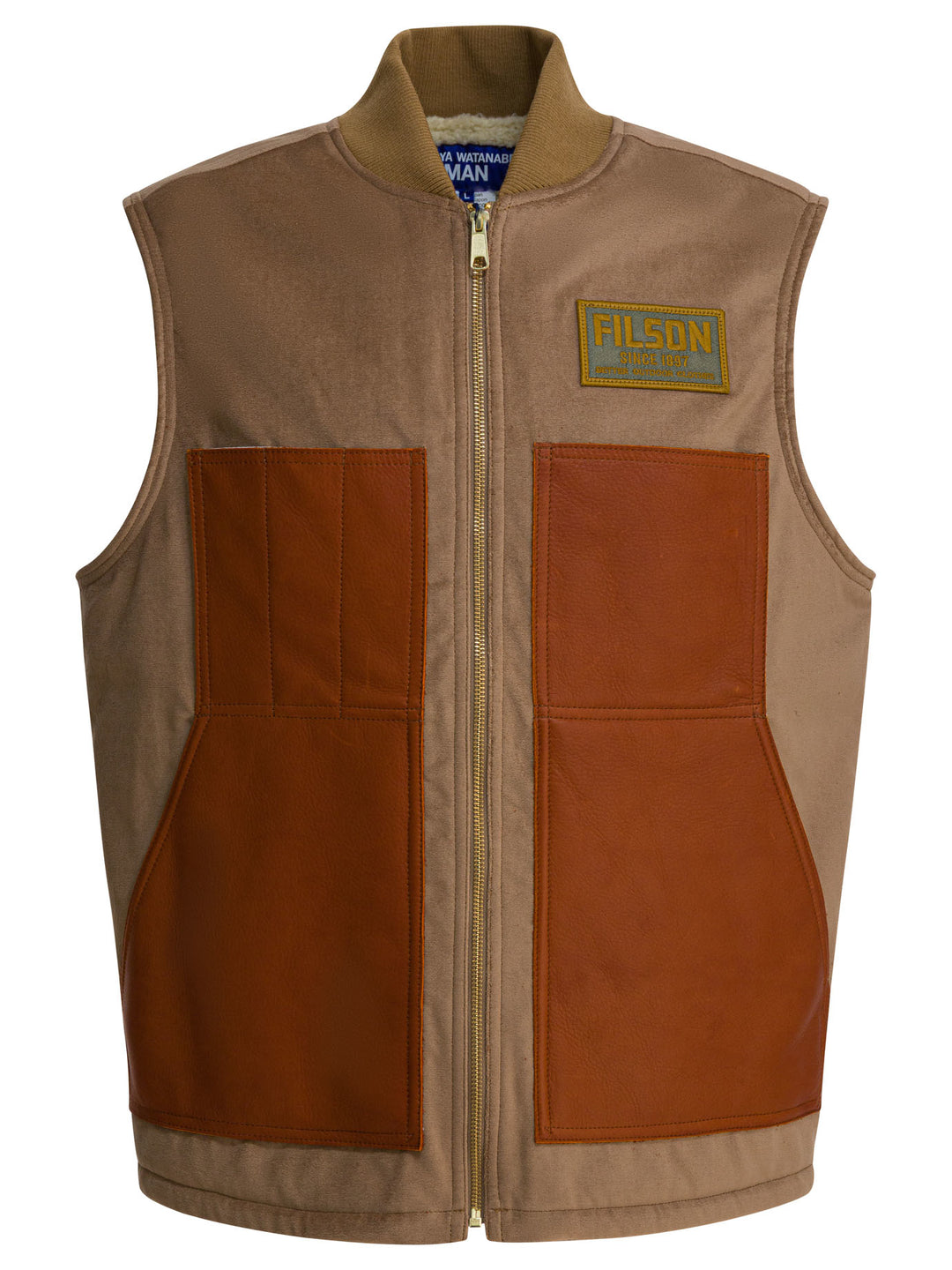 Junya Watanabe Man Sleeveless Wool Jacket Jackets and Coats - Brown | 494e1ee3035866e1d2342562f80898f79444dd6e