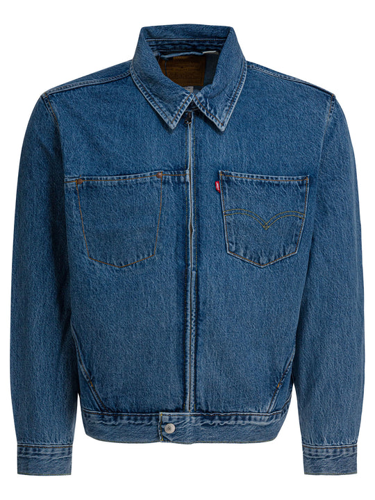 Trucker Twist Jackets And Coats Light Blue