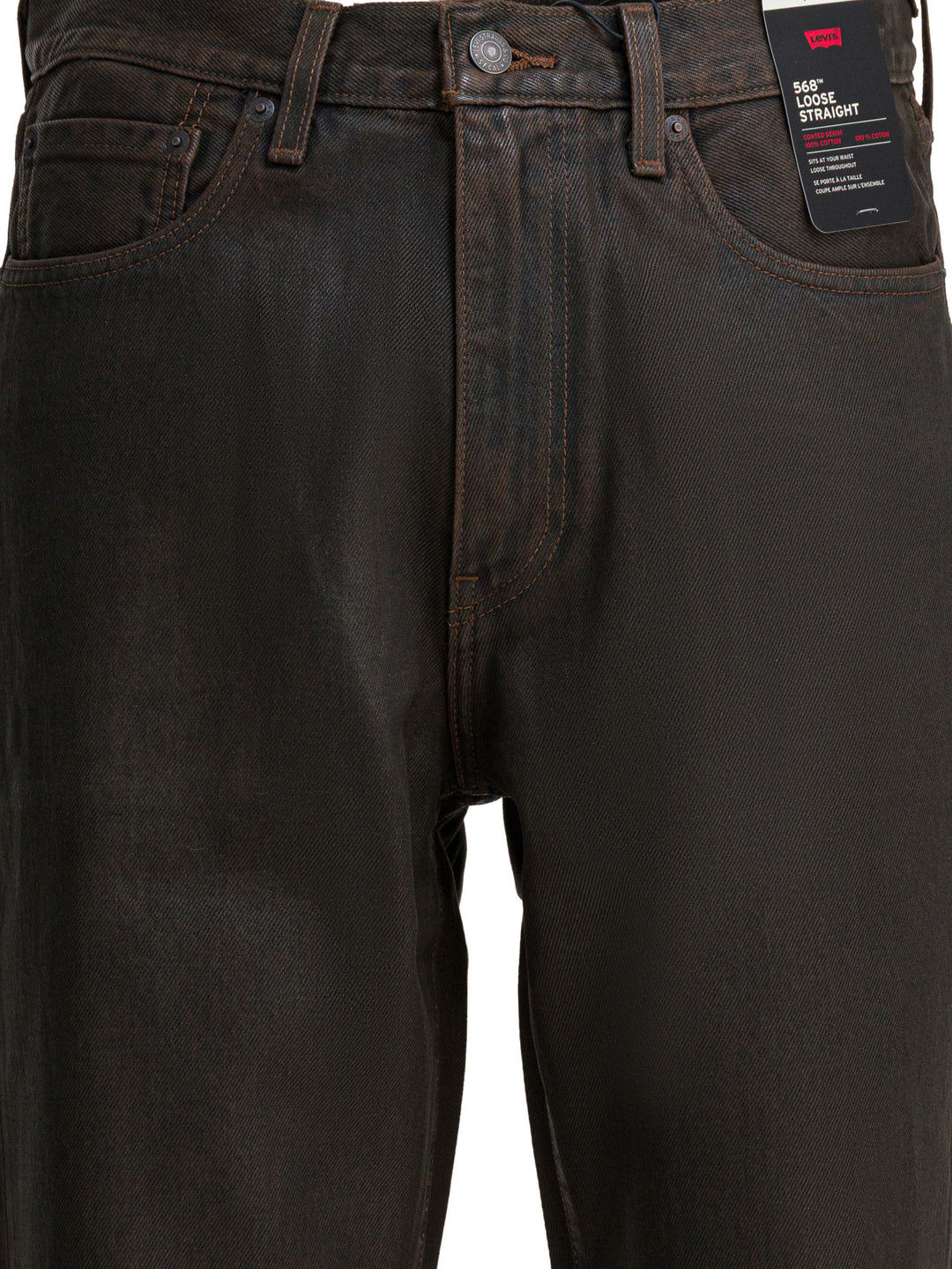 Levi'S 568 Loose Straight Jeans - Brown | 01b2417866b8e93d3502d6bcec3bba38ca338cb3