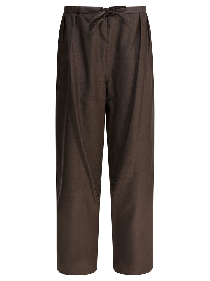 Loulou De Saison Cove Lds Trousers - Brown | 627d51228a5b5d1a0e2d343cb2543c29b5a47af8