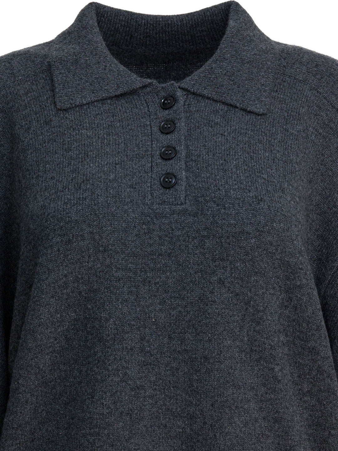 Loulou De Saison Homere Lds Knitwear - Grey | f09915d5a91a0cb5afe858c065be5ae6c587186a