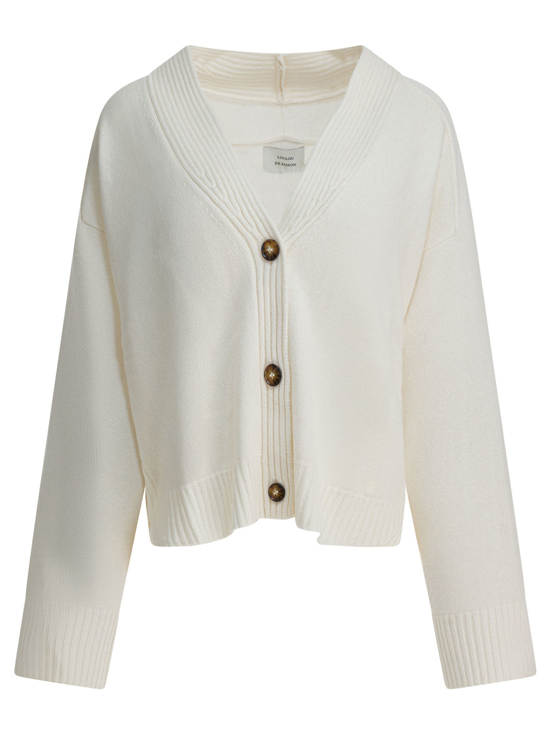Loulou De Saison Kaia Lds Knitwear - White | 2c4e2f0fbcdbe37dbd232275d6a7f06652e3b406