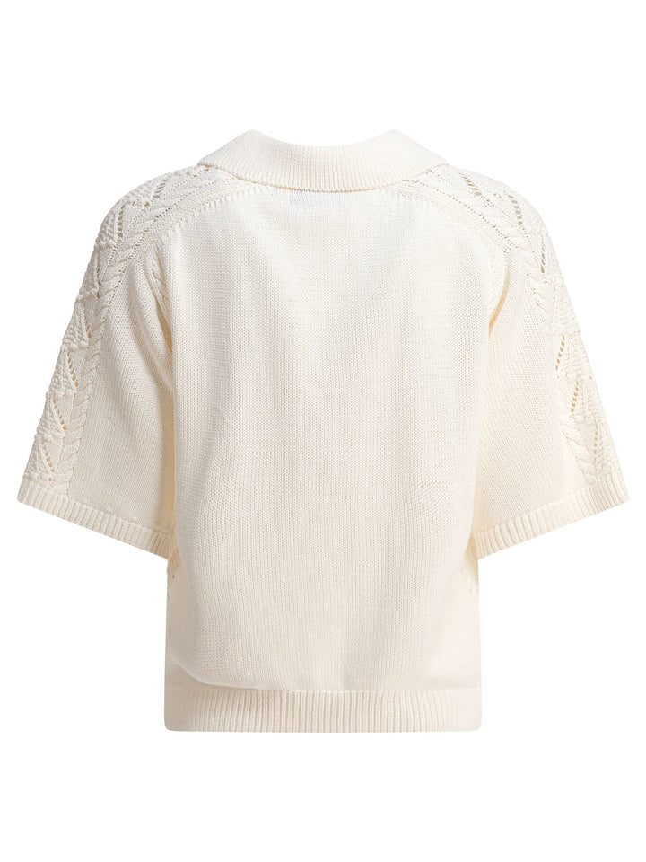 Loulou De Saison  Polo shirts - White | ff6b1c19051f722374d7a4cb869c4eefb5842761