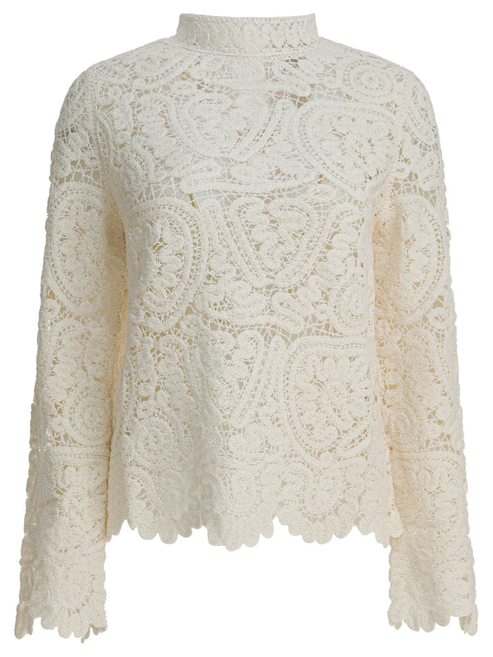 Loulou De Saison Wade Knitwear - White | 08d355cfa277cbfb3da14426f18962175ce929ea