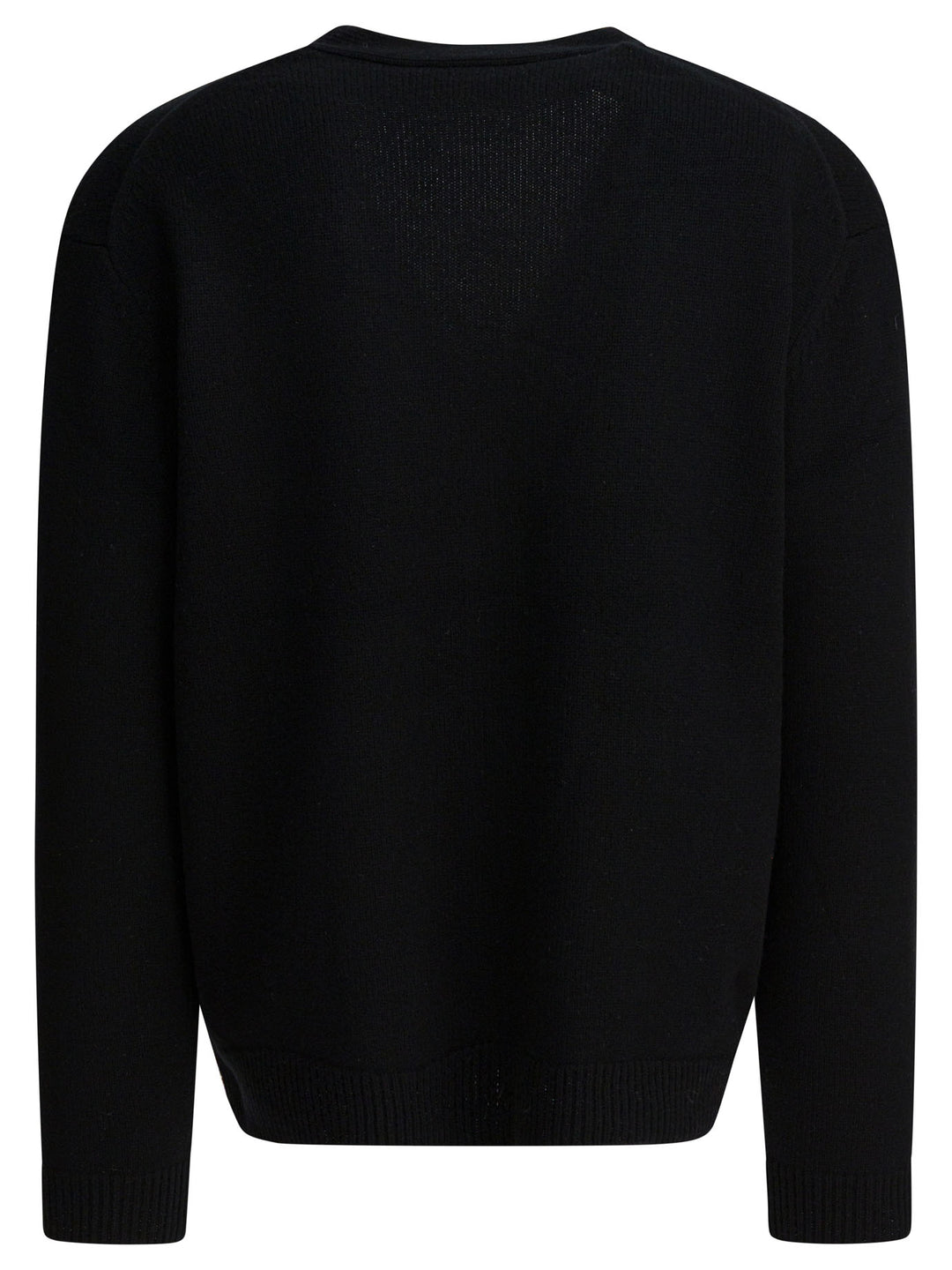 Maison Kitsuné Wool Cardigan With Fox Head Knitwear - Black | 61112062c5f366ec23885065f37599dfe70ecdee
