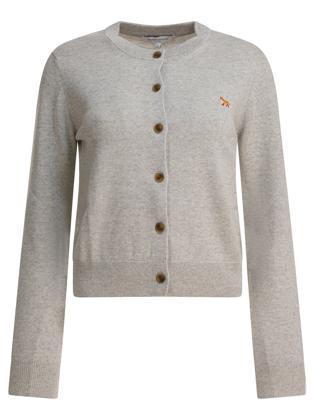 Maison Kitsuné Baby Fox Knitwear - Grey | ce00485f345a35eb2757a63d270c32de2b6239cb