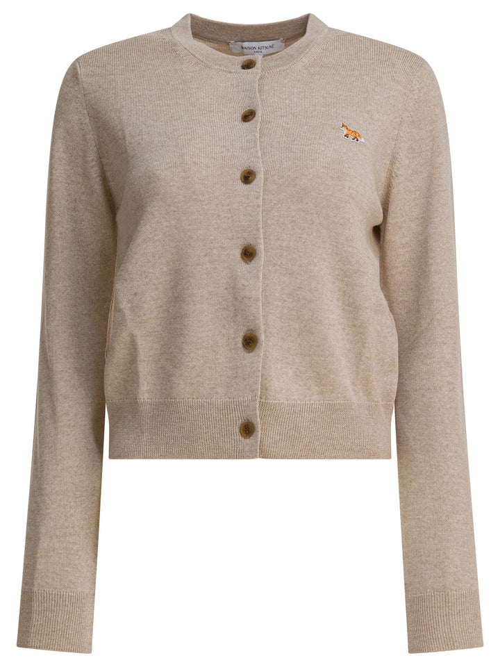 Maison Kitsuné Baby Fox Knitwear - Beige | b60d5ed679f5e07af1a6a35b3b06682ca0b639a9