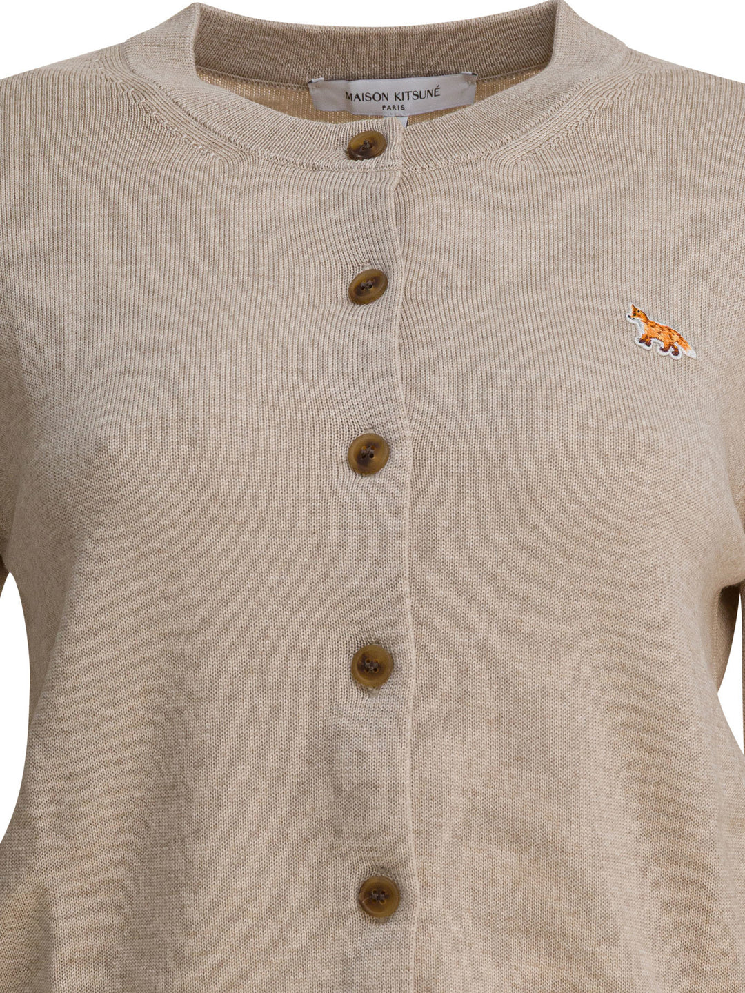 Maison Kitsuné Baby Fox Knitwear - Beige | 4902453cf4e8edbf70622db253cad74a880e0467