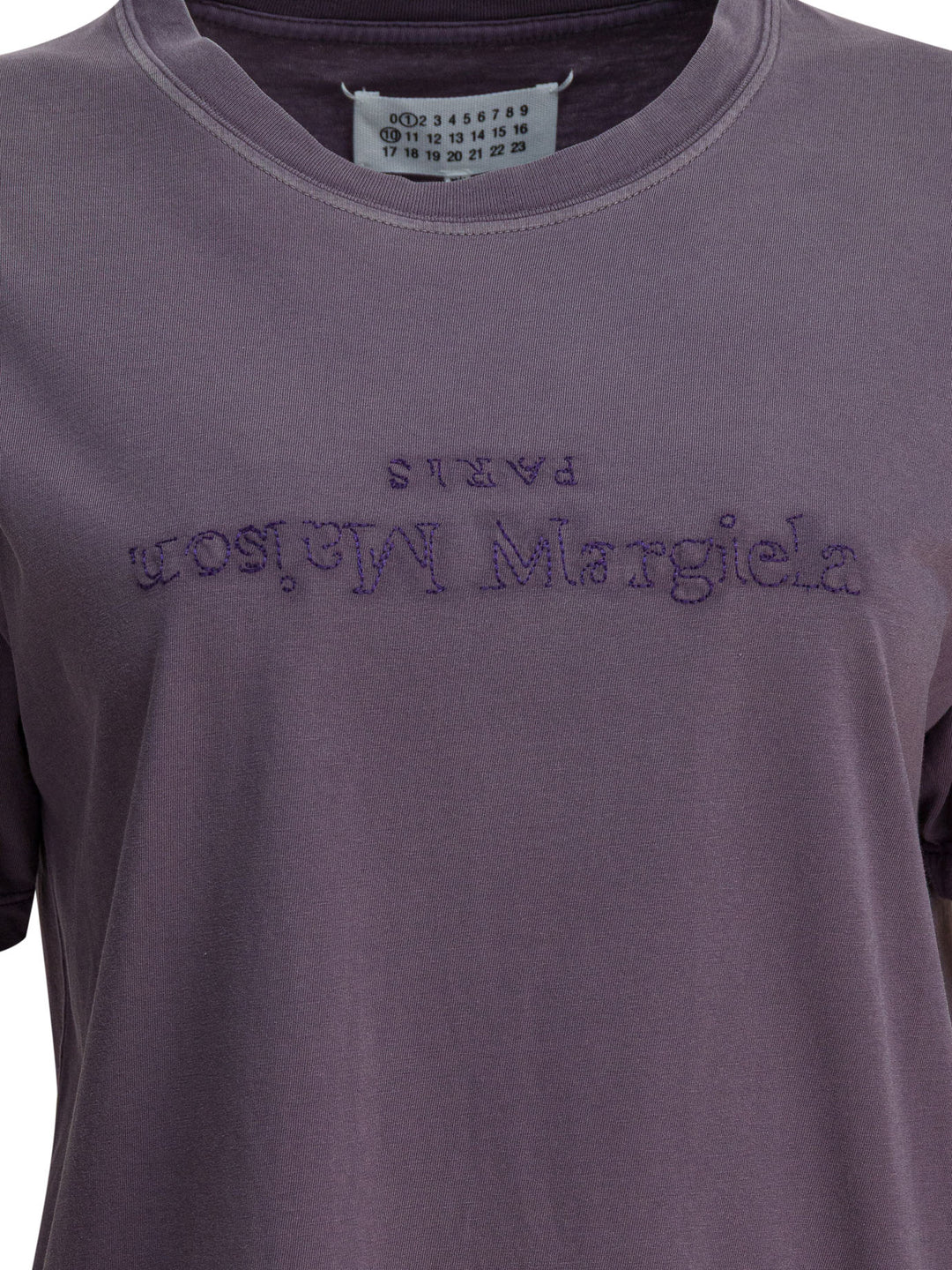 Maison Margiela T-Shirt With Reverse Logo T-shirts - Purple | bf908f3b7dd6a4c3edf7d791ccca773799c1e0f7