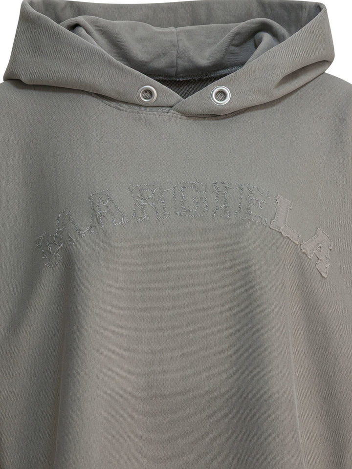 Maison Margiela Cotton Hoodie Sweatshirts - Grey | 106b1796f7214e361519bc2bc29d050529fbf161