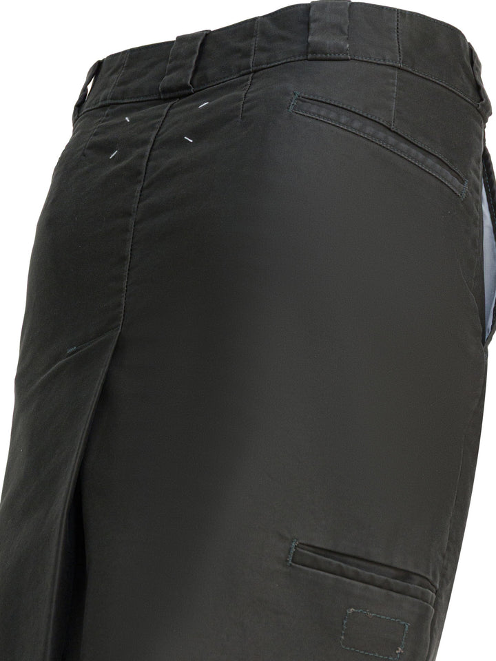 Maison Margiela Cotton Midi Skirt Skirts - Grey | 4ecc076bf96697d7467c5f6d979912b5c08bfe28