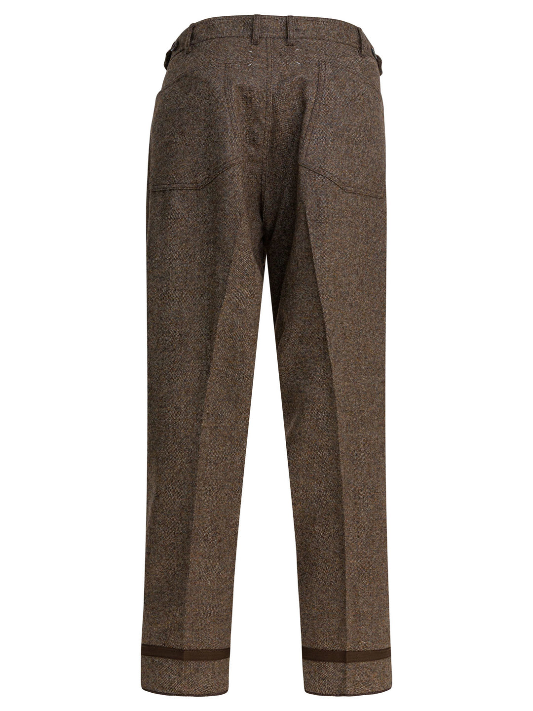 Maison Margiela Wool Pants Trousers - Brown | c1d4140a2360c9aac05b707352c789b4f8cacaf6