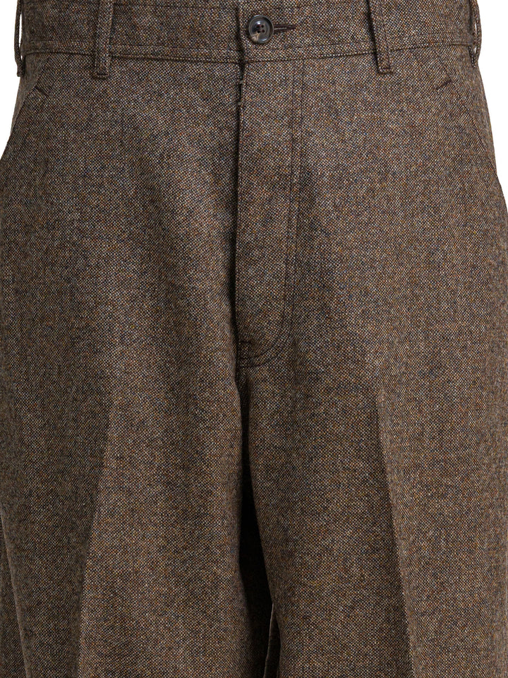 Maison Margiela Wool Pants Trousers - Brown | 0cfcbbbf7eb975afc811659c70e7bb613d212d54