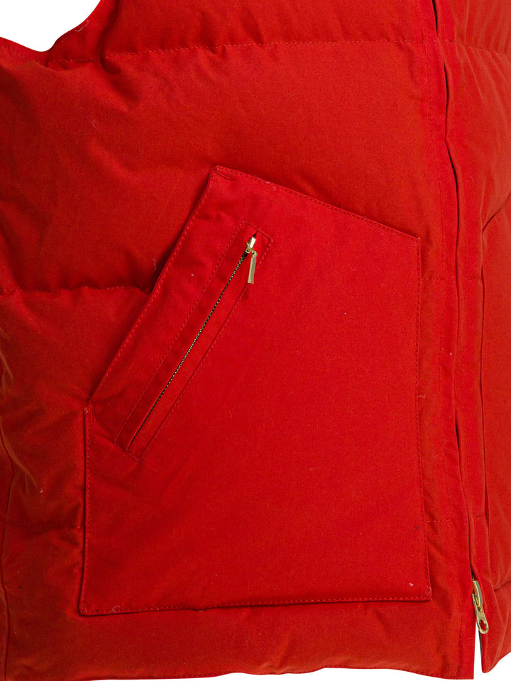 Manifattura Ceccarelli Goose Down Vest Jackets and Coats - Orange | c938d0168c4edd0cf92dfd1aed188f26e56b8afa